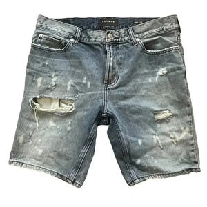 Pacsun Denim Distressed Skinny Shorts Size  32